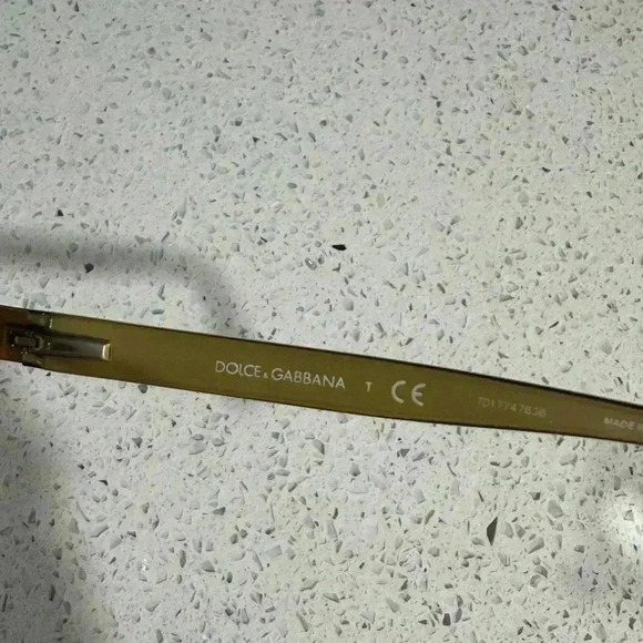 Dolce & Gabbana Women's Eyeglasses DG 1273 1268 Black on Gold Frame - Picture 3 of 6